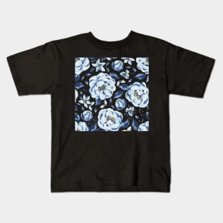 Blue Flowers Kids T-Shirt